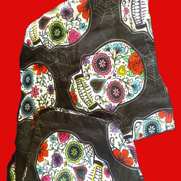 "Day of the Dead" Scarf "Día de los Muertos" Honoring those who have passed EUC - Picture 8 of 12